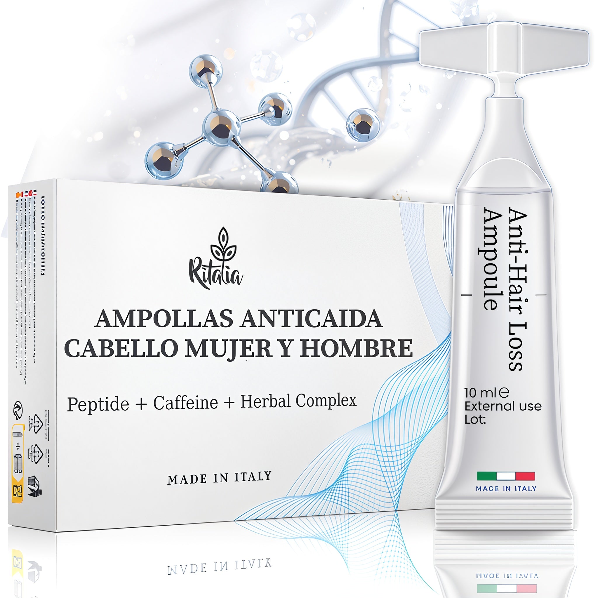 Ampollas Anticaida Cabello Mujer y Hombre Ritalia®