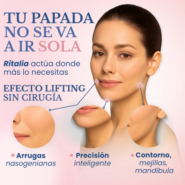 MASCARILLA REDUCTORA DE PAPADA + FAJA MENTONERA FACIAL LIFTING Ritalia®