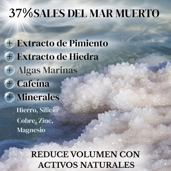 Liquido para VENDAS con sal del Mar Muerto efecto drenante y reductor