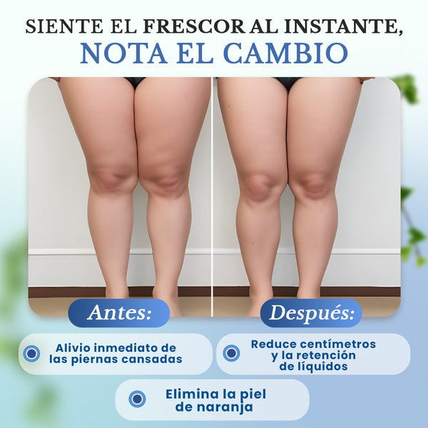 2 Vendas frías para piernas con efecto frío intenso