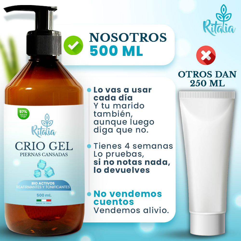 500 ml Crema gel frío piernas cansadas