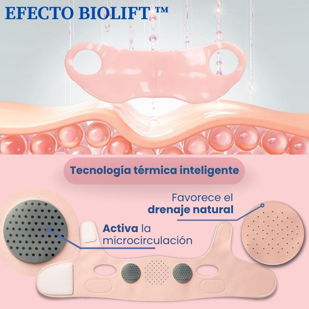 MASCARILLA REDUCTORA DE PAPADA + FAJA MENTONERA FACIAL LIFTING Ritalia®