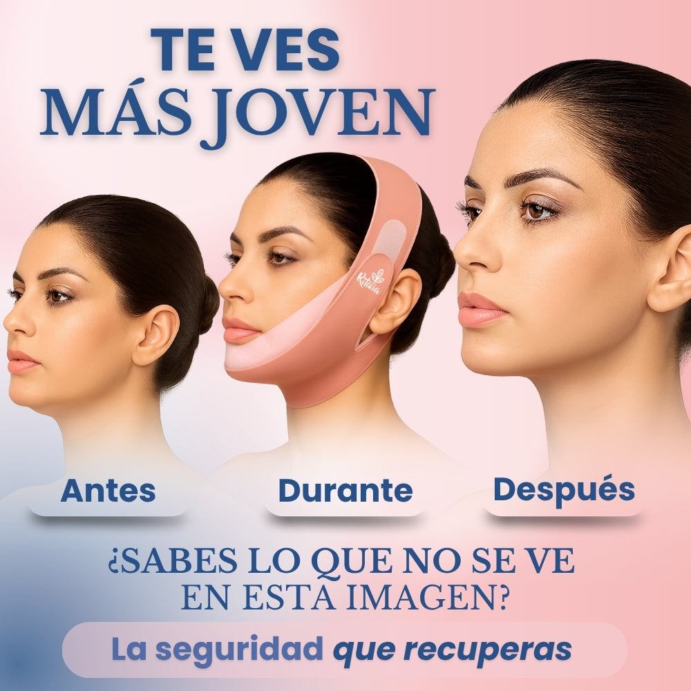 MASCARILLA REDUCTORA DE PAPADA + FAJA MENTONERA FACIAL LIFTING Ritalia®