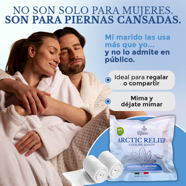 2 Vendas frías para piernas con efecto frío intenso