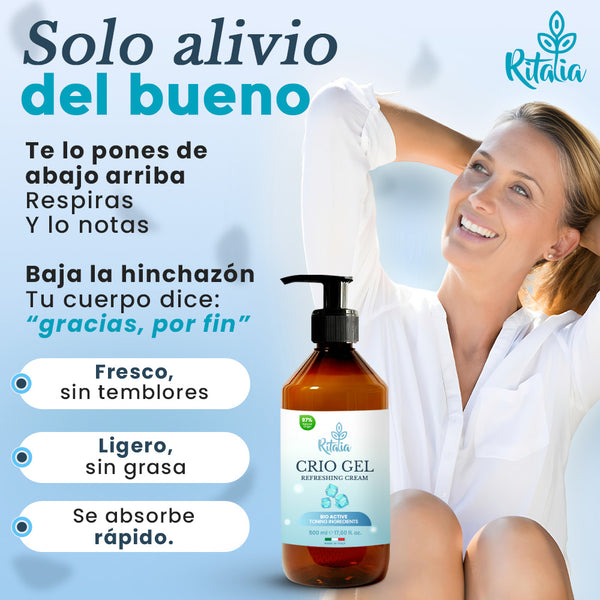 500 ml Crema gel frío piernas cansadas