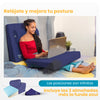 Almohada de Lectura a cuña con 3 alturas (azul)