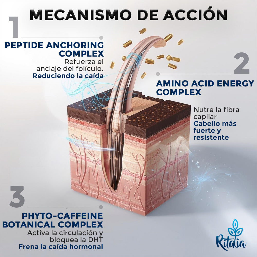 Ampollas Anticaida Cabello Mujer y Hombre Ritalia®