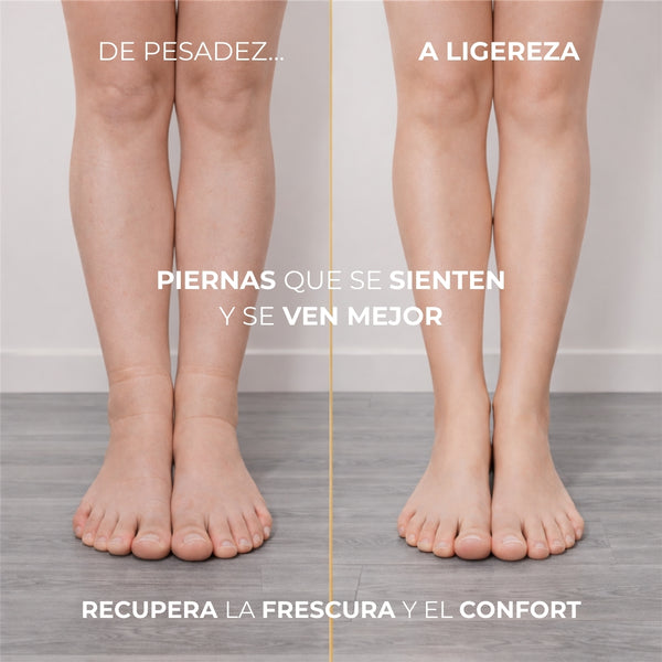 Calcetines drenantes con efecto frio para piernas hinchadas
