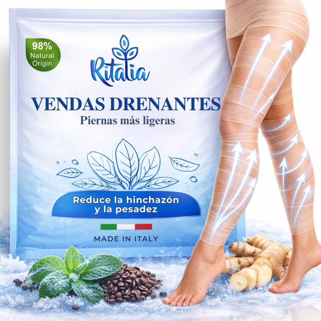 2 Vendas frías para piernas con efecto frío intenso