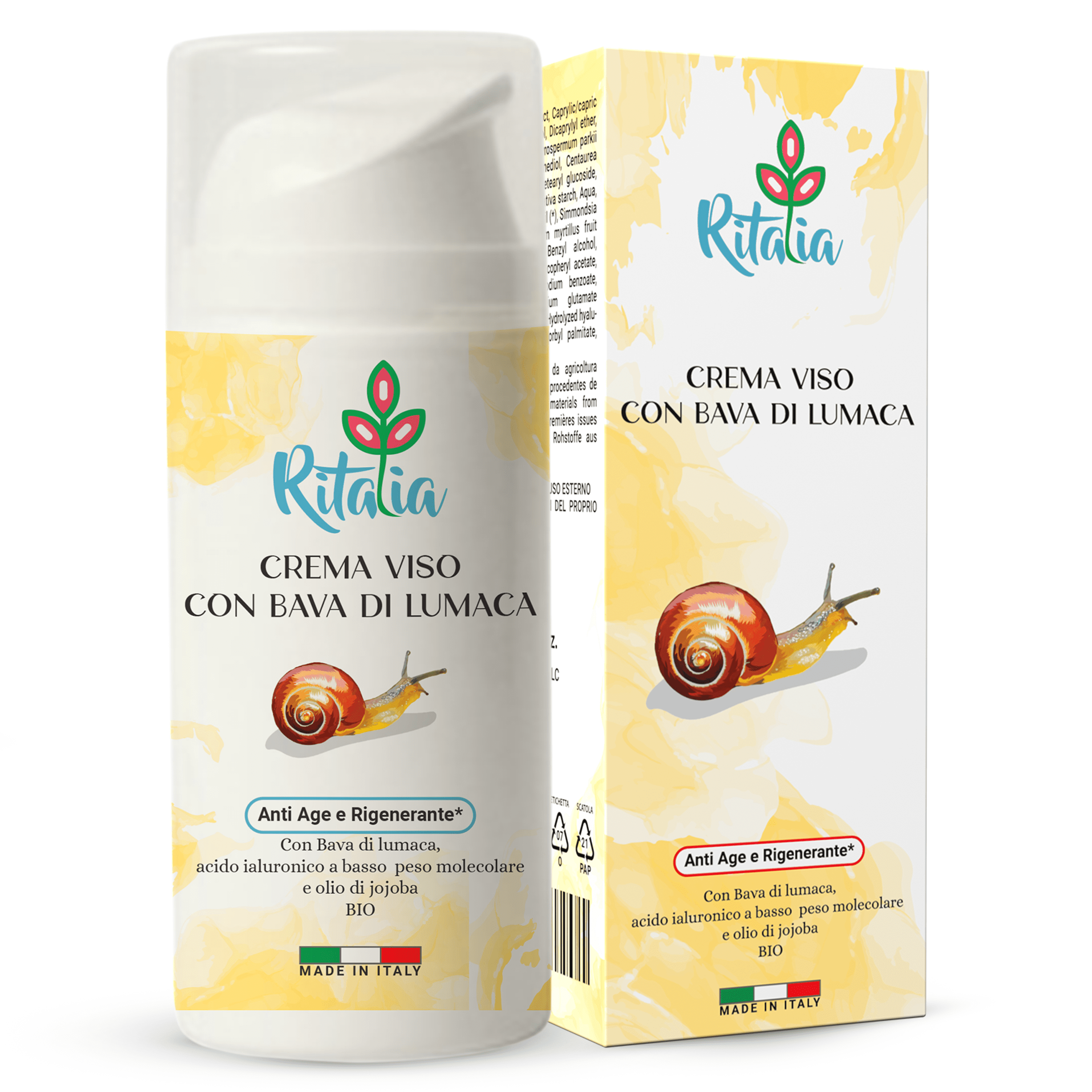 CREMA BÍO con BABA DE CARACOL y ÁCIDO HIALURÓNICO (100ml)