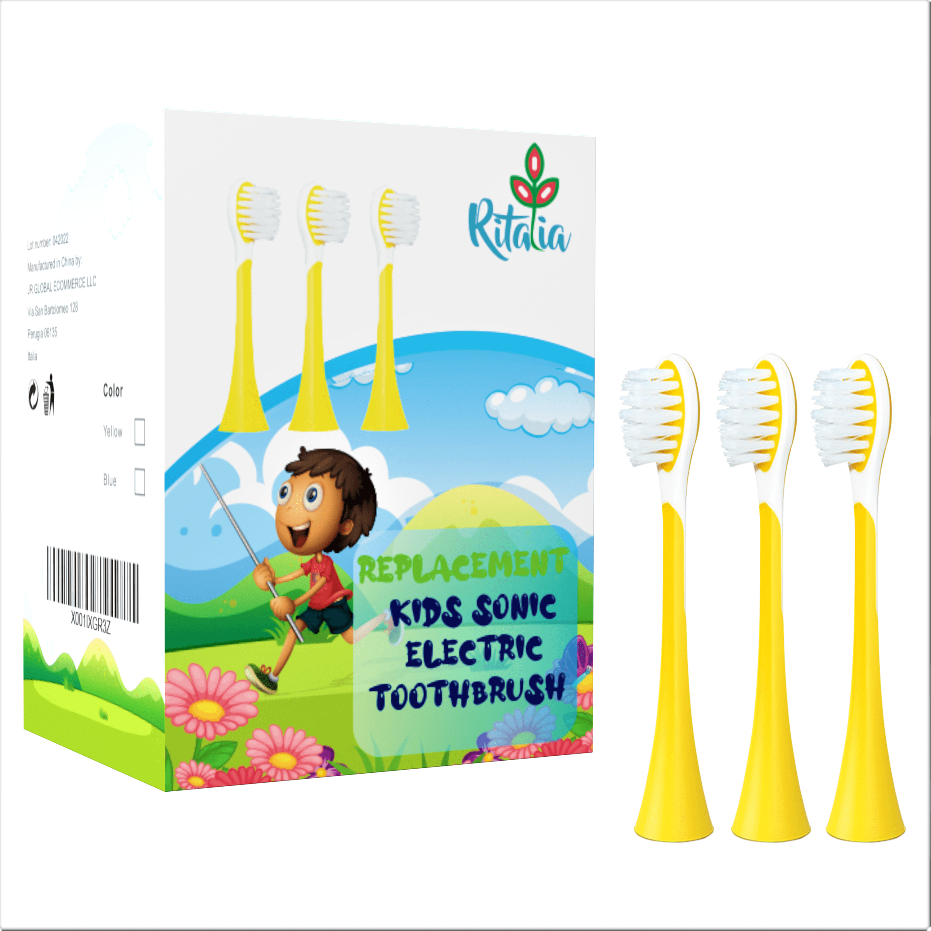 Cepillos dientes electricos niños forma U infantil ultrasónico inteligente automático recargable kidbrush